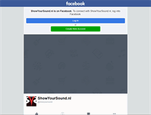 Tablet Screenshot of frontpage.showyoursound.nl